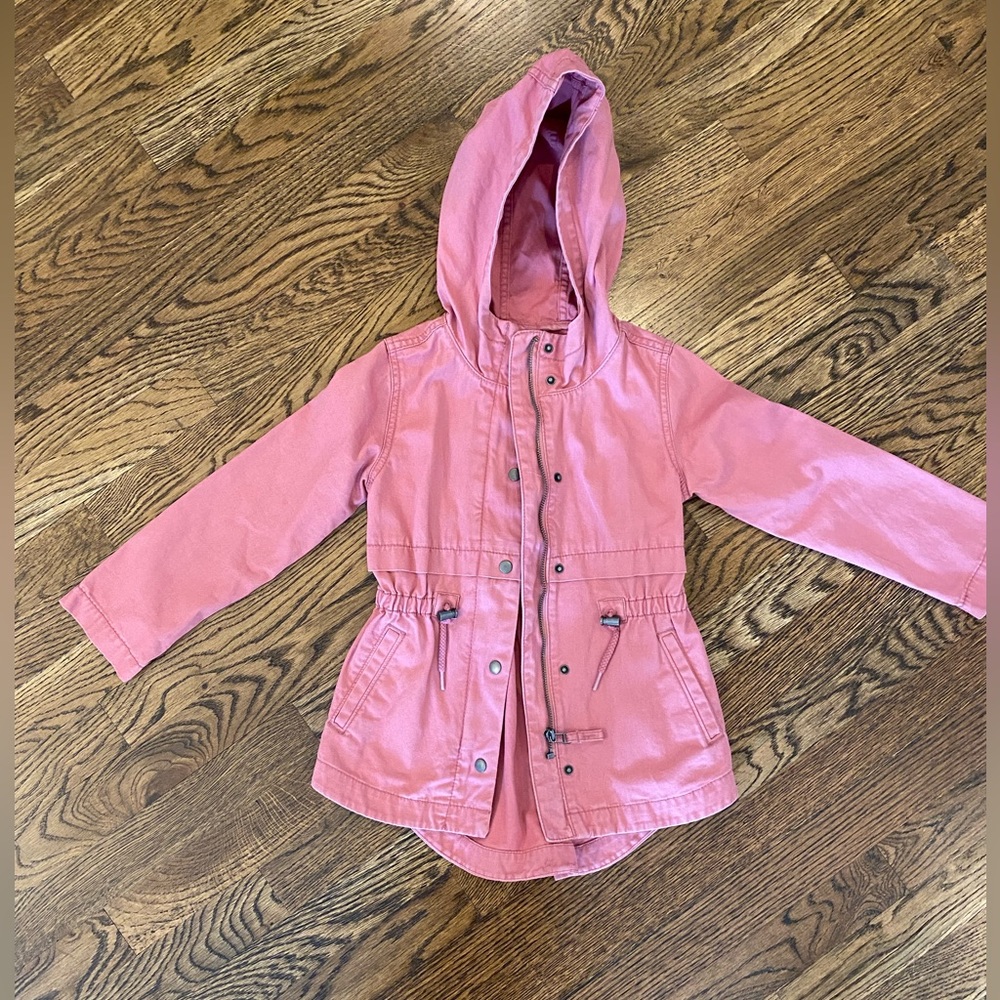 Old navy, girls pink utility jacket size XS (5)